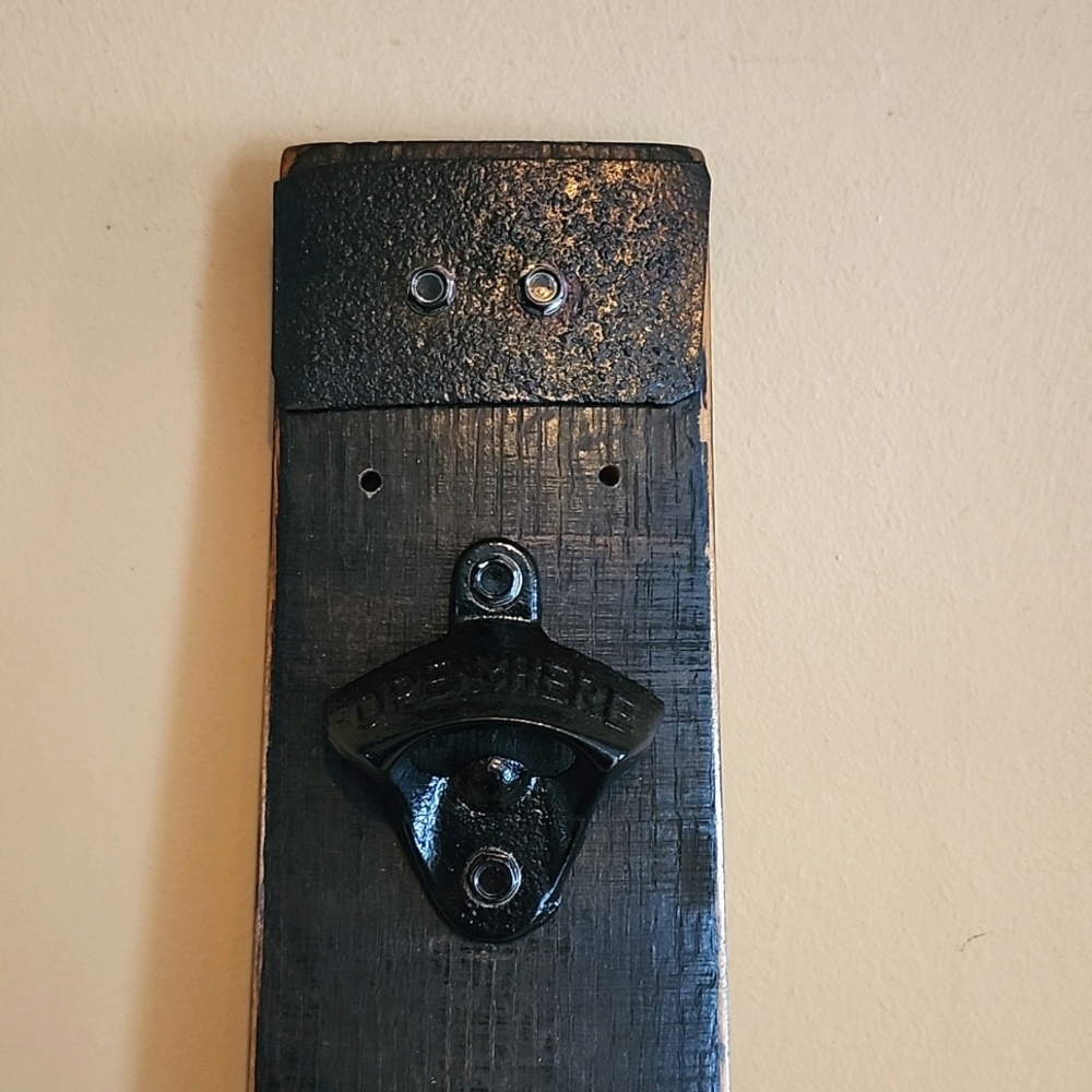 Hand Crafted Rustic Wall mounted Bottle Opener